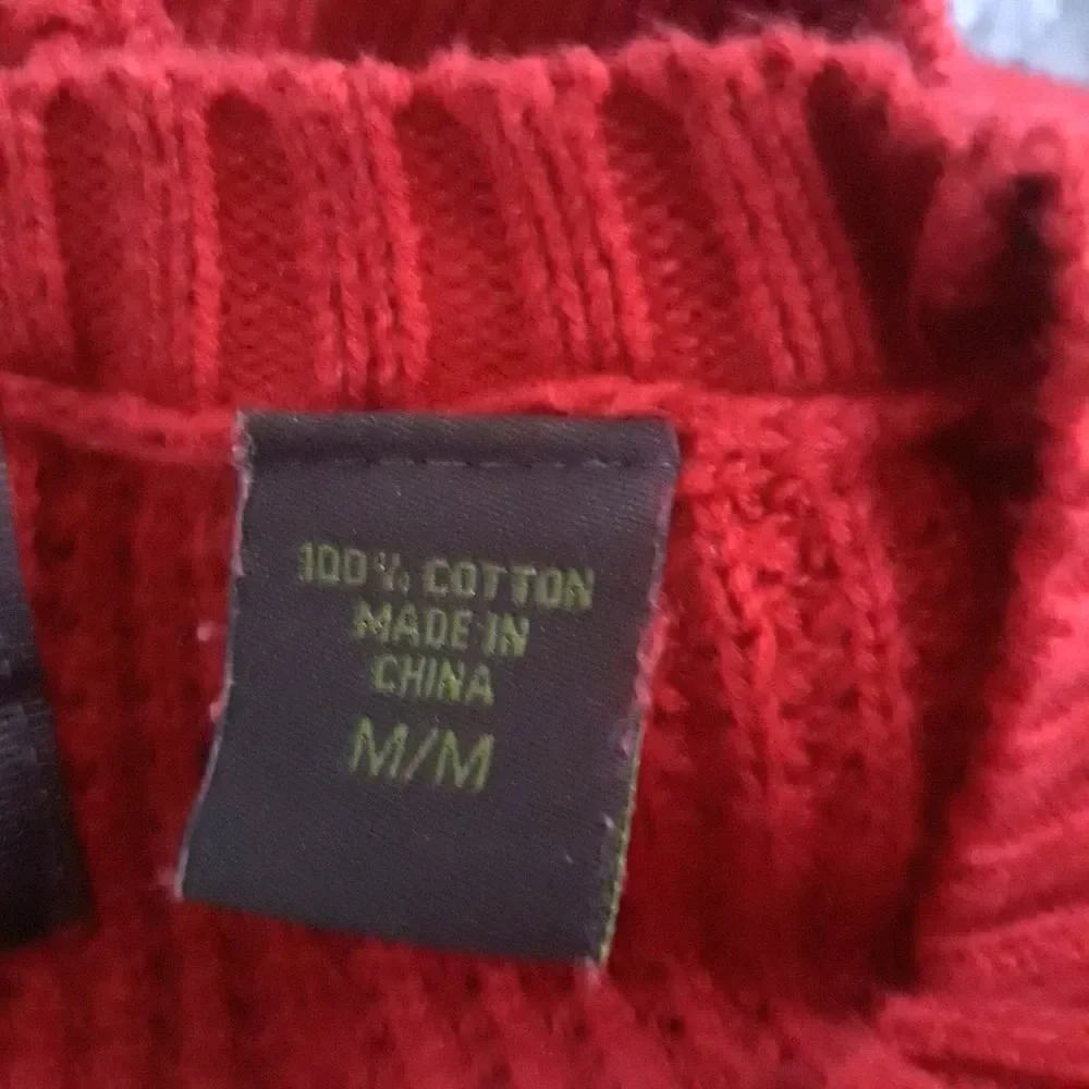 Timberland Sweater Women Medium Wine Red Pullover Long Sleeve Logo - Picture 9 of 11